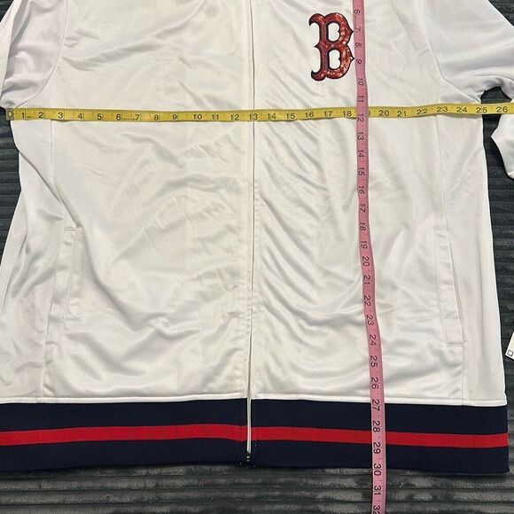 Majestic Boston Red Sox Zip-Up Jacket White with Sequins Women’s XL NWT - Picture 6 of 9